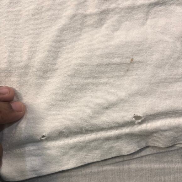 UConn Huskies Graphic T Shirt White College Dog Mascot Retro XL Single Stitch - Picture 7 of 8